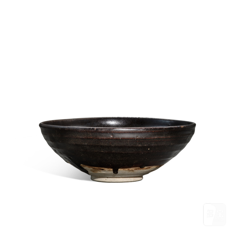 A Cizhou black-glazed bowl, Jin - Yuan dynasty | 金至元 磁州窰黑釉盌